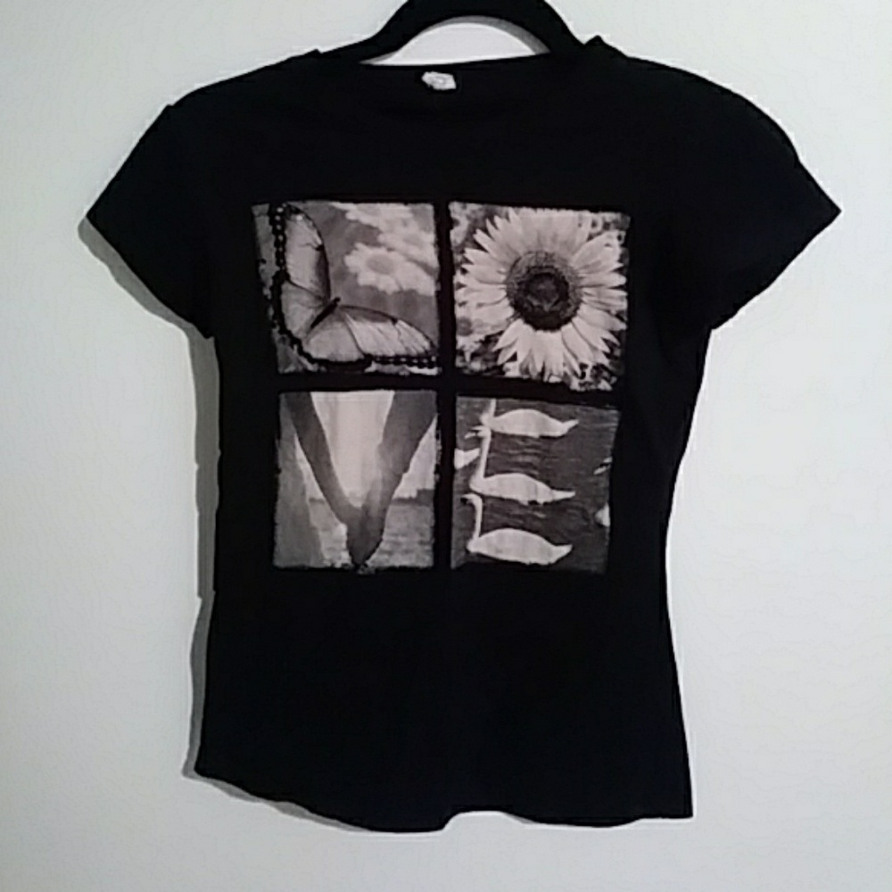 LOVE black graphic tee